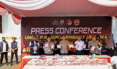 Kapolda-Jatim-Pimpin-Rilis-Ungkap-Kasus-Narkoba-Jaringan-Antar-Provinsi,-Sita-144-Kilogram-Sabu