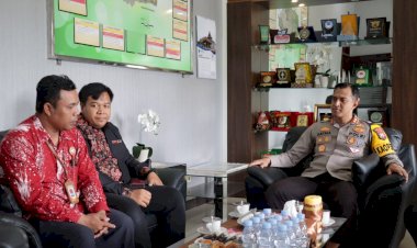 Jalin-Sinergitas-Antar-Gakkumdu,-Komisioner-Bawaslu-Kunjungi-Polres-Magetan