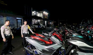 Respon-Cepat-Aduan-Masyarakat,-Polisi-Berhasil-Amankan-52-Motor-Diduga-Balapan-Liar-di-Bangkalan