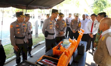 Cek-Ranmor-Dinas,-Polres-Magetan-Pastikan-Kesiapan-Pengamanan-Pilkada-2024