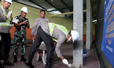 Perkuat-Program-MBG,-Kapolresta-Sidoarjo-Ground-Breaking-SPPG-di-Desa-Kedung-Cangkring