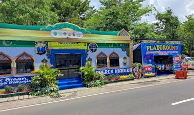 Layanan-Mudik-Polres-Madiun,-Sediakan-Fasilitas-Playground-hingga-Bengkel-Gratis