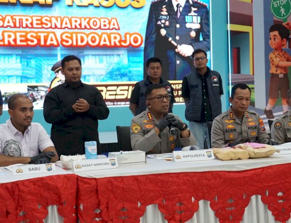 Polresta Sidoarjo Ungkap Peredaran Narkotika Jaringan Internasional, Dua WNA Diamankan